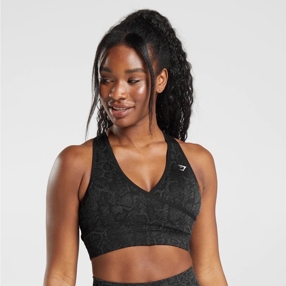 GYMSHARK Camo Sports Bra